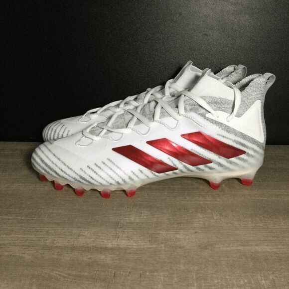 Adidas Freak Ultra Primeknit Football Cleats White Red Gray FX1297 Men's Size 15 - Picture 3 of 7